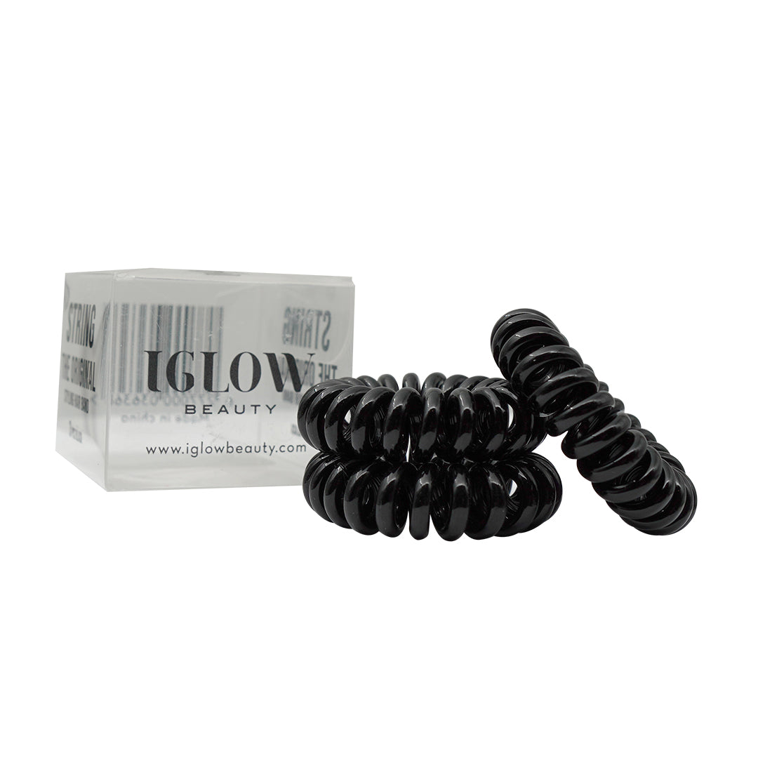 String Styling hair bands 3 pcs Black