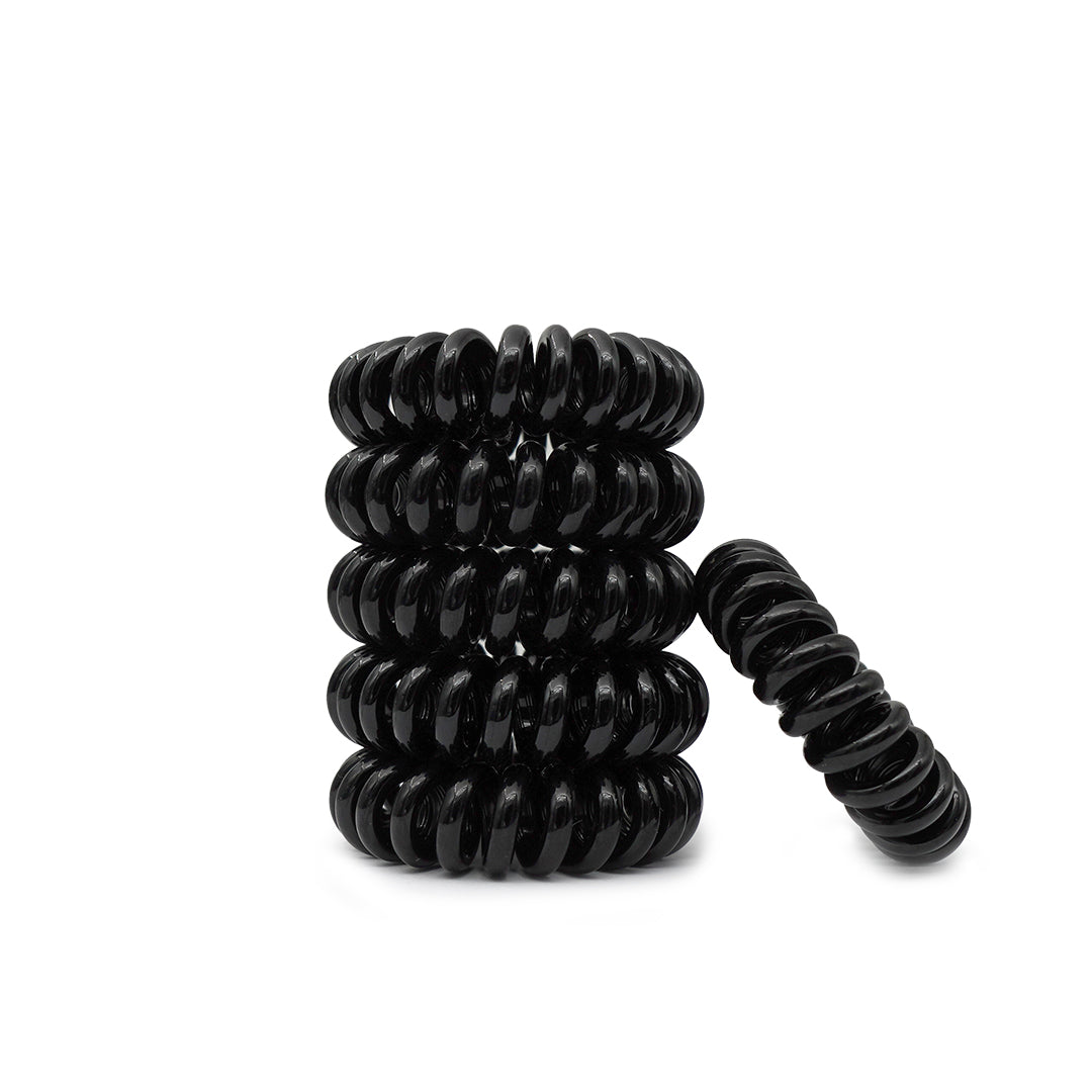 String Styling hair bands 6 pcs Black