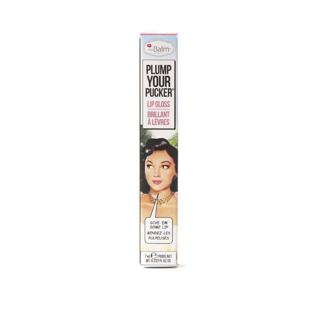 ملمع شفاه كريمي ذا بالم Plump Your Pucker Lip Gloss - Elaborate بلامب يور باكر – ايلابورت - The Balm Plump Your Pucker Elaborate