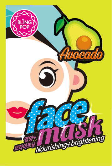 Blingpop Avocado Nourishing & Brightening Mask 10 Sheets