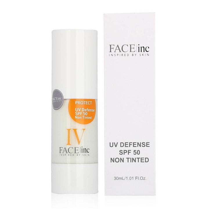 Face Inc Sun Uv Defense Not Tinted 30ml -  فيس انك واقي من الشمس  SPF50 – شفاف غير  ملون 