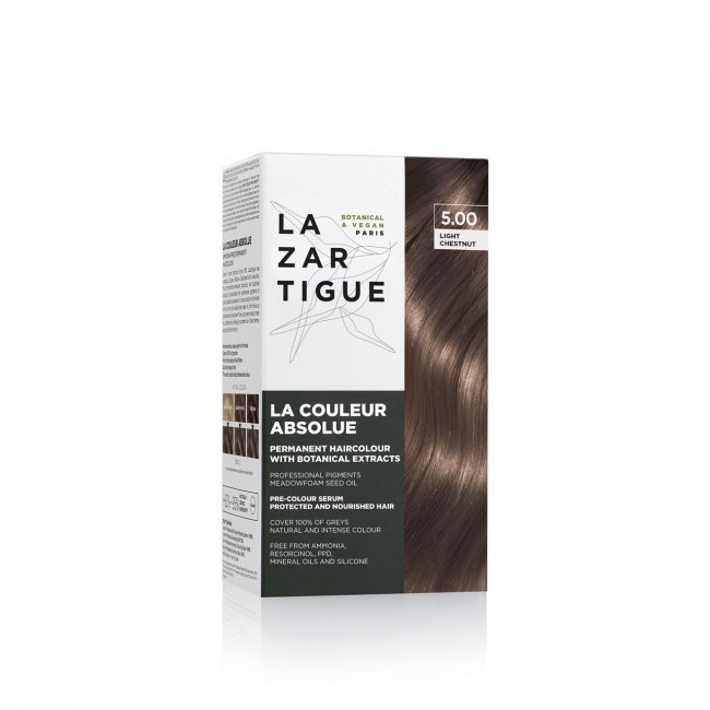   صبغة لازرتيك رقم 5.00 – كستنائي فاتح Lazartigue La Couleur Absolue 5.00 Light Chestnut