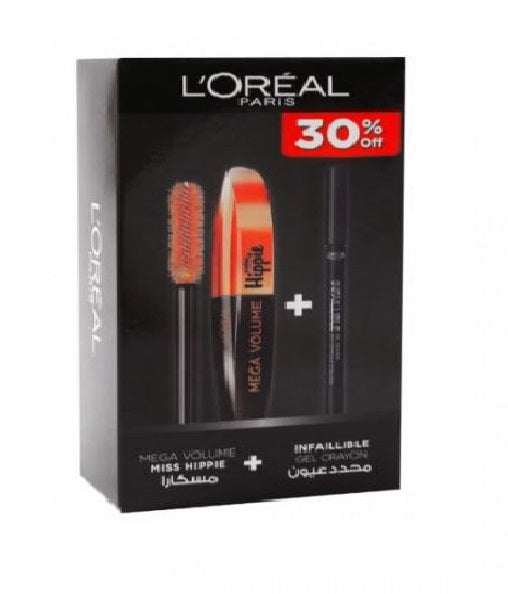 L'OREAL PARIS Mascara Miss Hippie+Inf.Crayon @30% off-145785