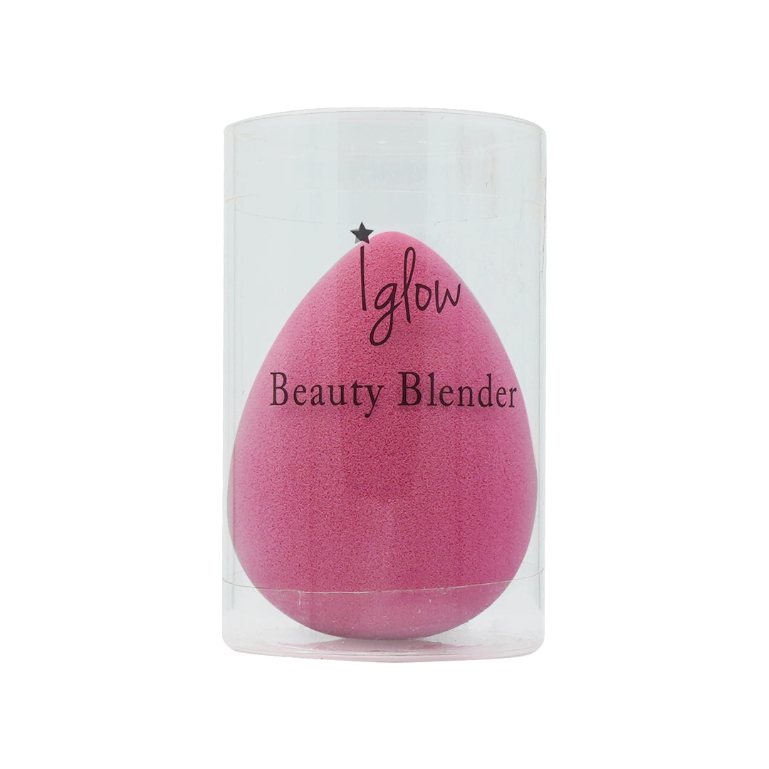 IGlow Beauty Mini Raindrop pink beauty blender