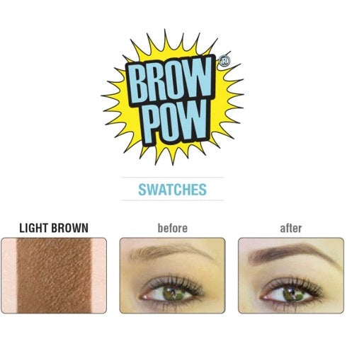 بودرة تحديد الحواجب ذا بالم برو باو – بني فاتح The Balm Brow Pow Eyebrow Powder – Light Brown